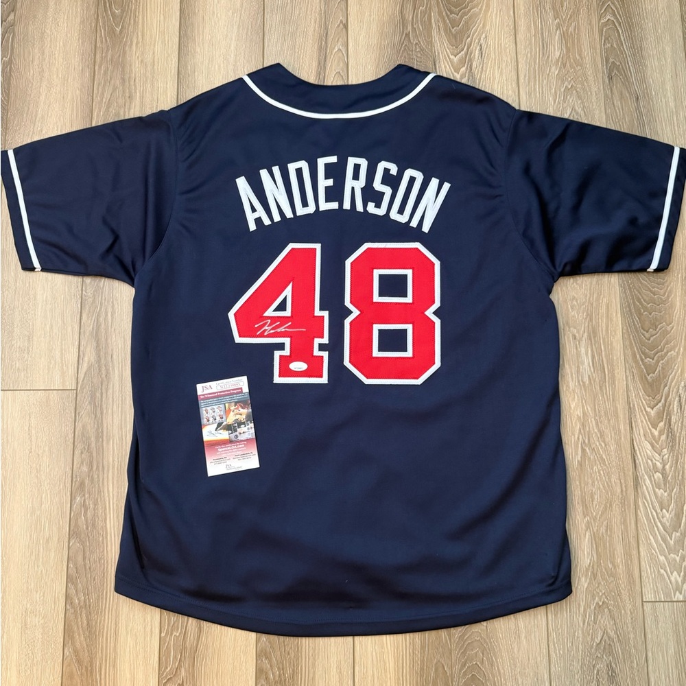 Signed Atlanta Braves Ian Anderson Jersey
